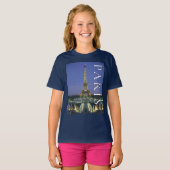 エッフェル塔 | フランス, パリ Tシャツ (正面フル)