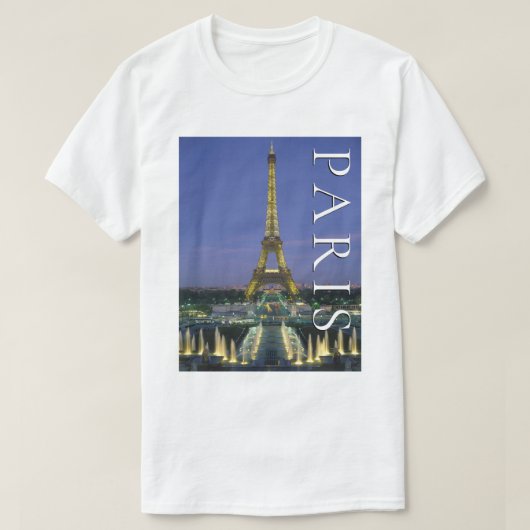 エッフェル塔 |フランス,パリ Tシャツ (デザイン正面)