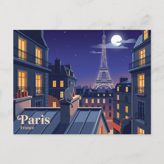 エッフェル塔 フランス ポストカード (正面)