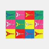 エッフェル塔 フリースブランケット (正面(横))