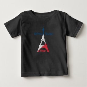 エッフェル塔 ベビーTシャツ