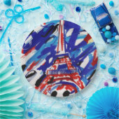 エッフェル塔 ペーパープレート (パーティー)