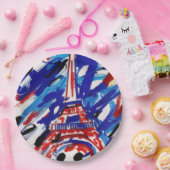エッフェル塔 ペーパープレート (パーティー)