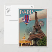 エッフェル塔 ポストカード (正面/裏面)