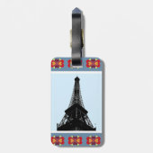 エッフェル塔 ラゲッジタグ (裏面縦)