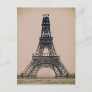 エッフェル塔: 建設の現況 1888 ポストカード