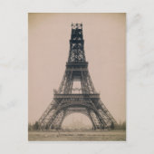 エッフェル塔: 建設の現況 1888 ポストカード (正面)