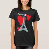 エッフェル塔 愛のParis フランス お土産 フランス語 Tシャツ (正面)