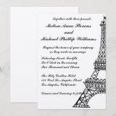 エッフェル塔 招待状 (正面/裏面)