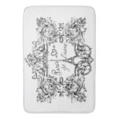 エッフェル塔"私は愛しますパリ" "パリJeのtaime "を バスマット (正面縦)