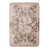 エッフェル塔"私は愛しますパリ" "パリJeのtaime "を バスマット (正面縦)