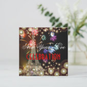 エッフェル塔、 花火 シャンパンの泡 招待状 (スタンド正面)