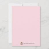 エッフェル塔 誕生日 パリ フランス 花 招待状 (裏面)