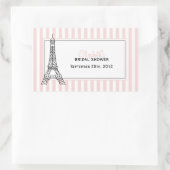 エッフェル塔 長方形シール (バッグ)