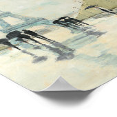 エッフェル塔 |雨の中のパリ ポスター (角)