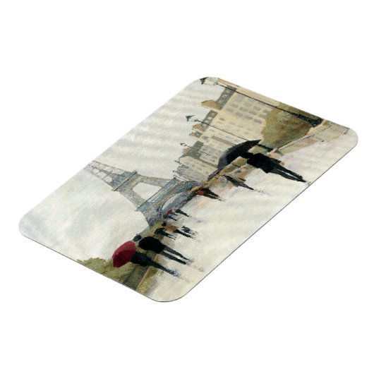 エッフェル塔 |雨の中のパリ マグネット (左側)