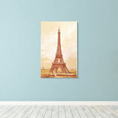 エッフェル塔， 1889 キャンバスプリント (インサイチュ (ウッドフロア))