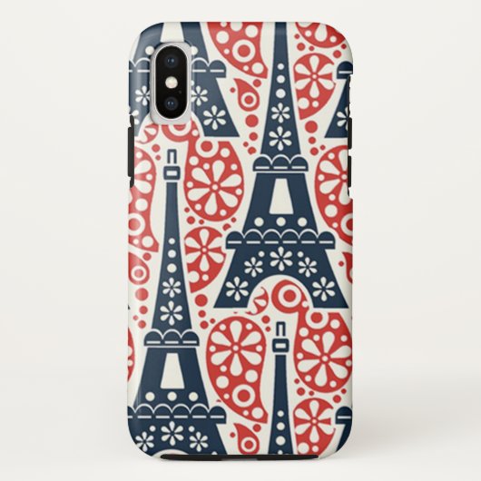 エッフェル塔 Case-Mate Tough iPhone X カバー (裏面)