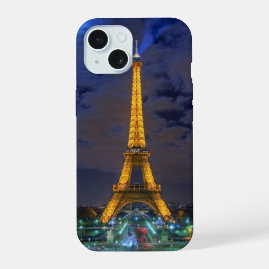 エッフェル塔 iPhone 15ケース (裏面)