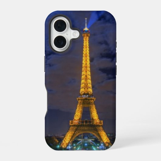 エッフェル塔 iPhone 16ケース (裏面)