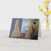 エッフェル塔、J'Adore カード (黄色い花)