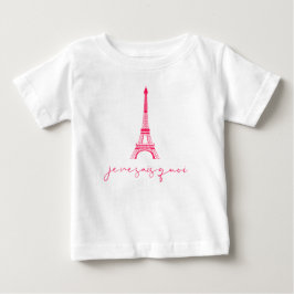 エッフェル塔 Je Ne Sais Quoi 可愛いベビーTシャツ ベビーTシャツ