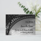 エッフェル塔 Save the Date 招待状 (スタンド正面)