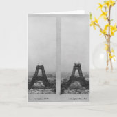 エッフェル建築二説 カード (黄色い花)