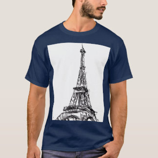 エッフェル絵画タワー1 Tシャツ