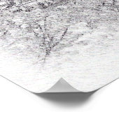 エッフェルBWスケッチ ポスター (角)