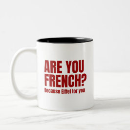 エッフェルfor you：かわいい&ロマンチックなプリンデザイン ツートーンマグカップ