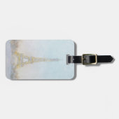 エッフェルToweの水彩画|のイメージ ラゲッジタグ (正面横)