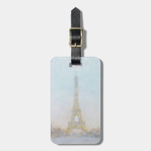 エッフェルToweの水彩画|のイメージ ラゲッジタグ (正面縦)