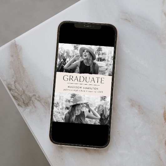 エッモダンジクリーム2写真卒業 案内状