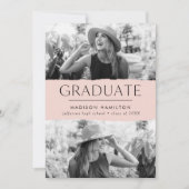 エッモダンジ赤面2写真卒業 案内状 (正面)