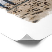 エッ絵を描ジブラシストロークフレームカスタム写真 ポスター (角)