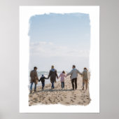 エッ絵を描ジブラシストロークフレームカスタム写真 ポスター (正面)