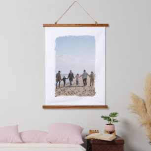 エッ絵を描ジブラシストロークフレームカスタム写真 吊り下げ型タペストリー