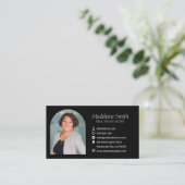 エテお洒落実在ートエージェントブラックプロフェッショナル 名刺 (スタンド正面)