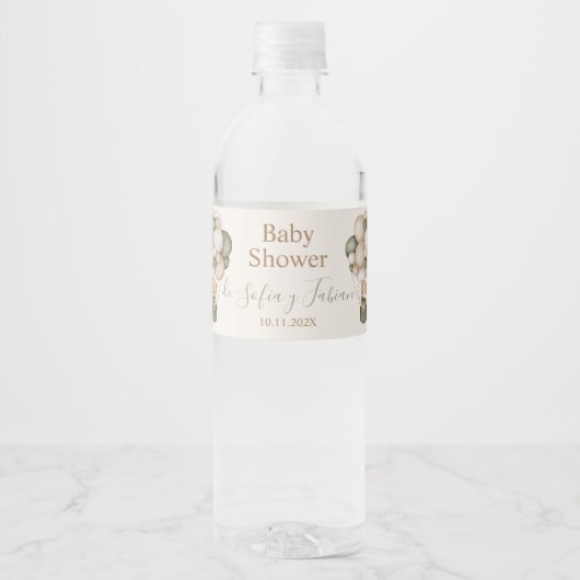 エティケタパラボテッラデアグアテディベアベビーショー ペットボトルラベル (正面)