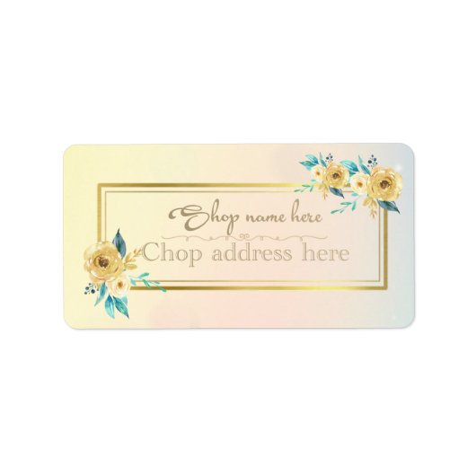 エティケタ・デ・レミテンテ・コン・ロサス ラベル (正面)