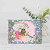 エティックマーメイドベビーシャワー招待状 招待状 (スタンド正面)