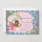 エティックマーメイドベビーシャワー招待状 招待状 (裏面)