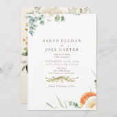 エテエレガントリアボタニカル結婚式招待状 招待状 (正面/裏面)