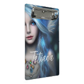 エテパーソナライズされたリア神秘的な青い妖精 ミニクリップボード (アングル)