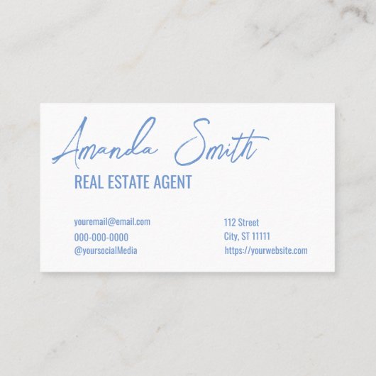 エテパーソナライズされたート実在ブラックアンドホワイトハウス鍵 名刺 (裏面)