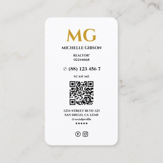 エテミニマル実在ート鍵不動産仲介業者モーゲージホワイト 名刺 (裏面)