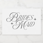 エテモダンリアブリデスメイド提案ミニシャンパン スパークリングワインラベル (シングルラベル)