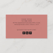 エテモダンリアール水彩虹彩赤血 名刺 (裏面)