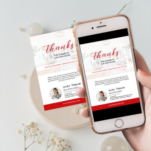 エテモダン実在ートオープンハウスサンキューカード 招待状